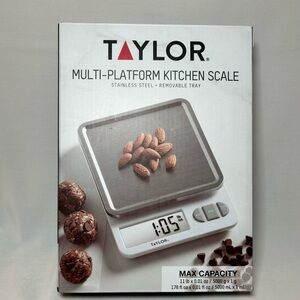 NIB: Taylor Digital Package & Food Scale w/Removable Tray. Up to 11 lbs